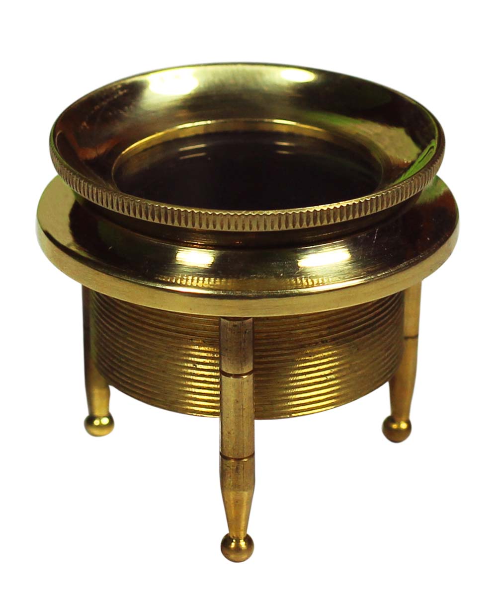 2” Nautical Tripod Stand in Golden Brass – Antique-Look Home Décor / Collectibles / Gifts from India - Buy in Bulk Wholesale