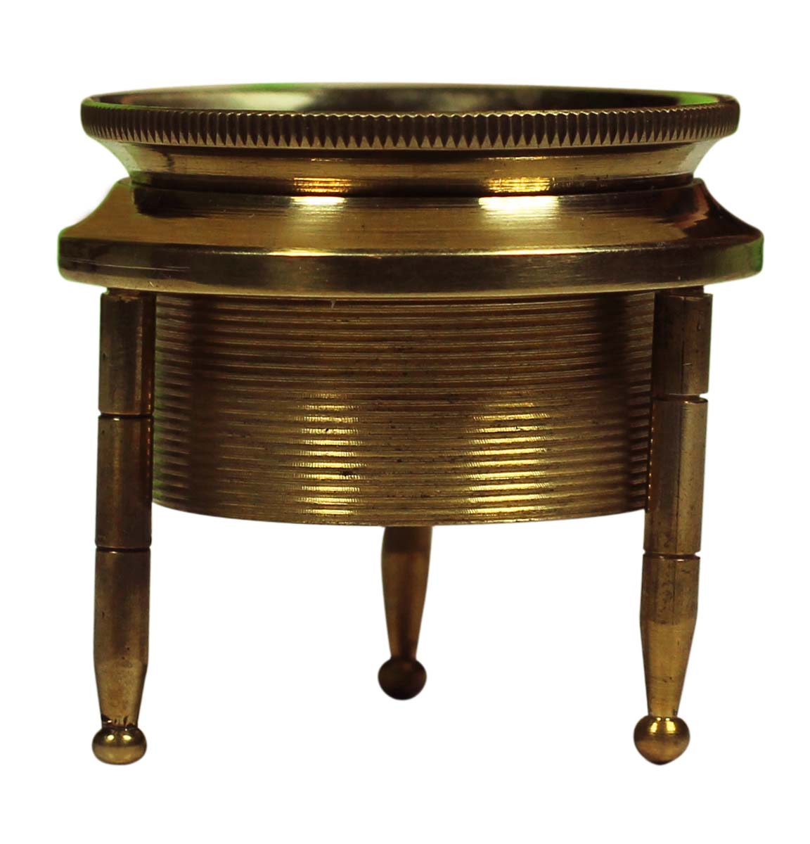 2” Nautical Tripod Stand in Golden Brass – Antique-Look Home Décor / Collectibles / Gifts from India - Buy in Bulk Wholesale