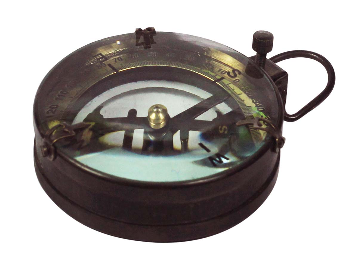Nautical Spencer Compass in Brass – 3” Magnetic Device with Engraved Imprint of Scale - Retro-Look Collectibles / Gifts from India - Buy in Bulk Wholesale