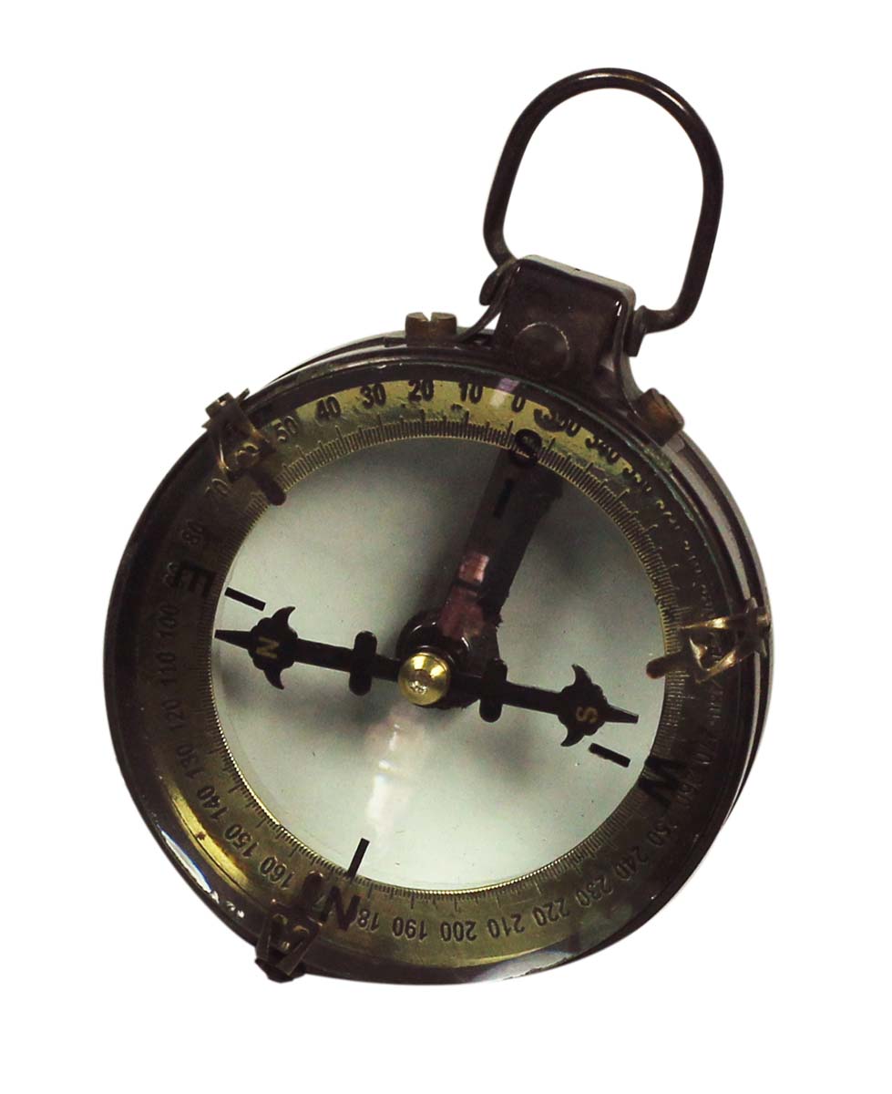 Nautical Spencer Compass in Brass – 3” Magnetic Device with Engraved Imprint of Scale - Retro-Look Collectibles / Gifts from India - Buy in Bulk Wholesale