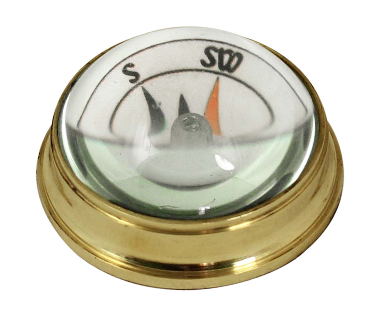 Nautical Lensatic Compass in Brass – 2” Magnetic Device with High Accuracy – Antique-Look Collectibles / Gifts from India - Buy in Bulk Wholesale