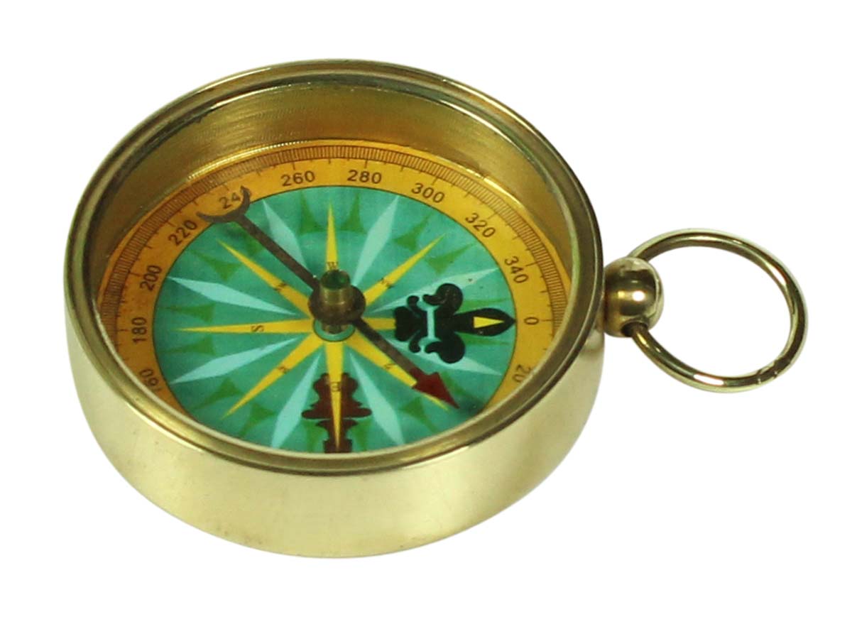 Military Lensatic Compass in Brass – 2” Vintage-Look Magnetic Navigation Device with High Accuracy - Corporate / Personal Gifts from India. Buy in Bulk Wholesale - Buy in Bulk Wholesale