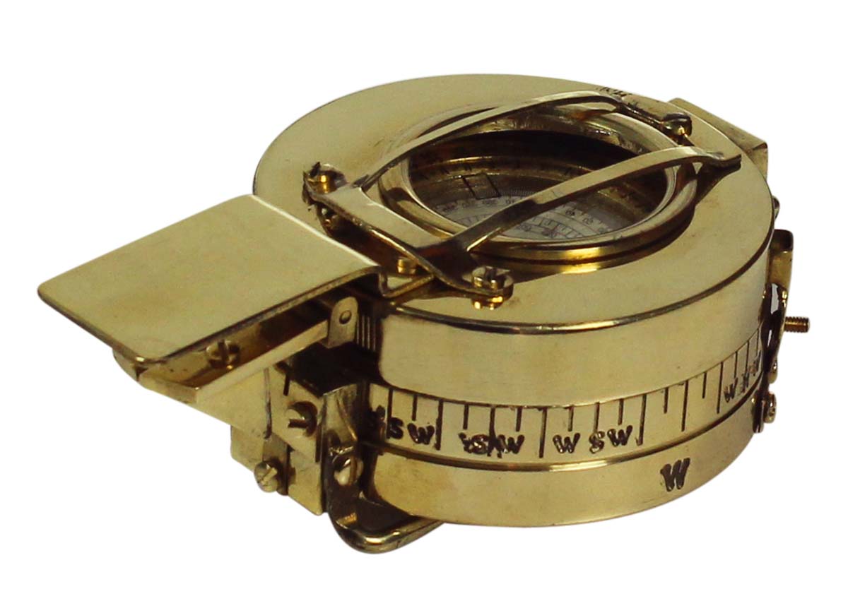 2.5” Military Magnetic Compass in Brass – Nautical Devices / Collectibles – Antique-Look Gifts from India - Buy in Bulk Wholesale