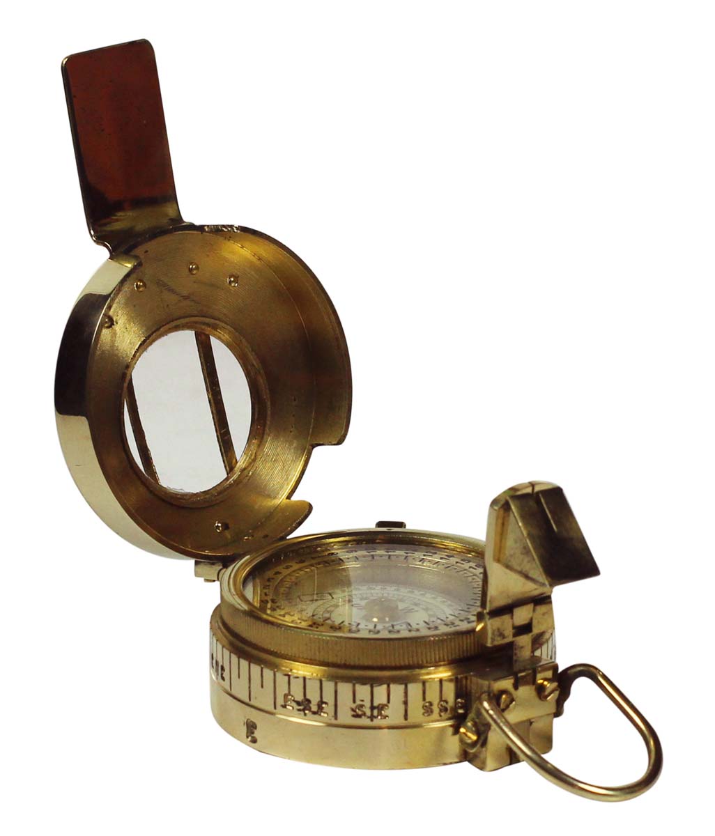 2.5” Military Magnetic Compass in Brass – Nautical Devices / Collectibles – Antique-Look Gifts from India - Buy in Bulk Wholesale