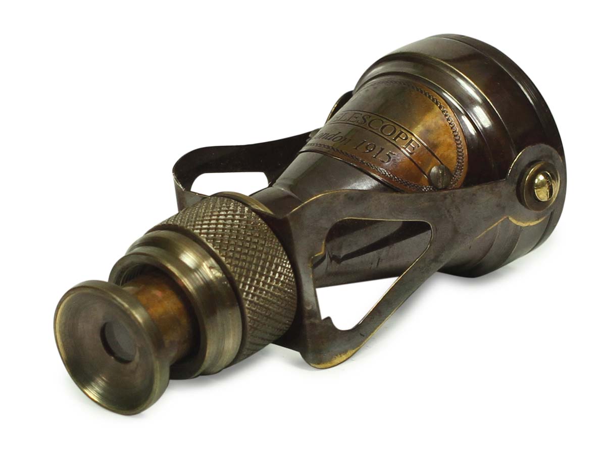 3.5” Sailor Boat Telescope in Antique Black Brass - Nautical Devices / Antique-Look Collectibles / Gifts from India - Buy in Bulk Wholesale