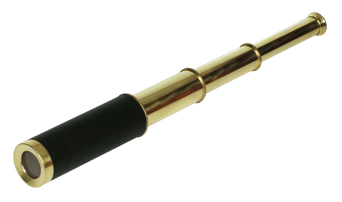 14” Sailor Boat Golden & Black Telescope in Brass - Nautical Devices / Antique-Look Collectibles / Gifts from India - Buy in Bulk Wholesale