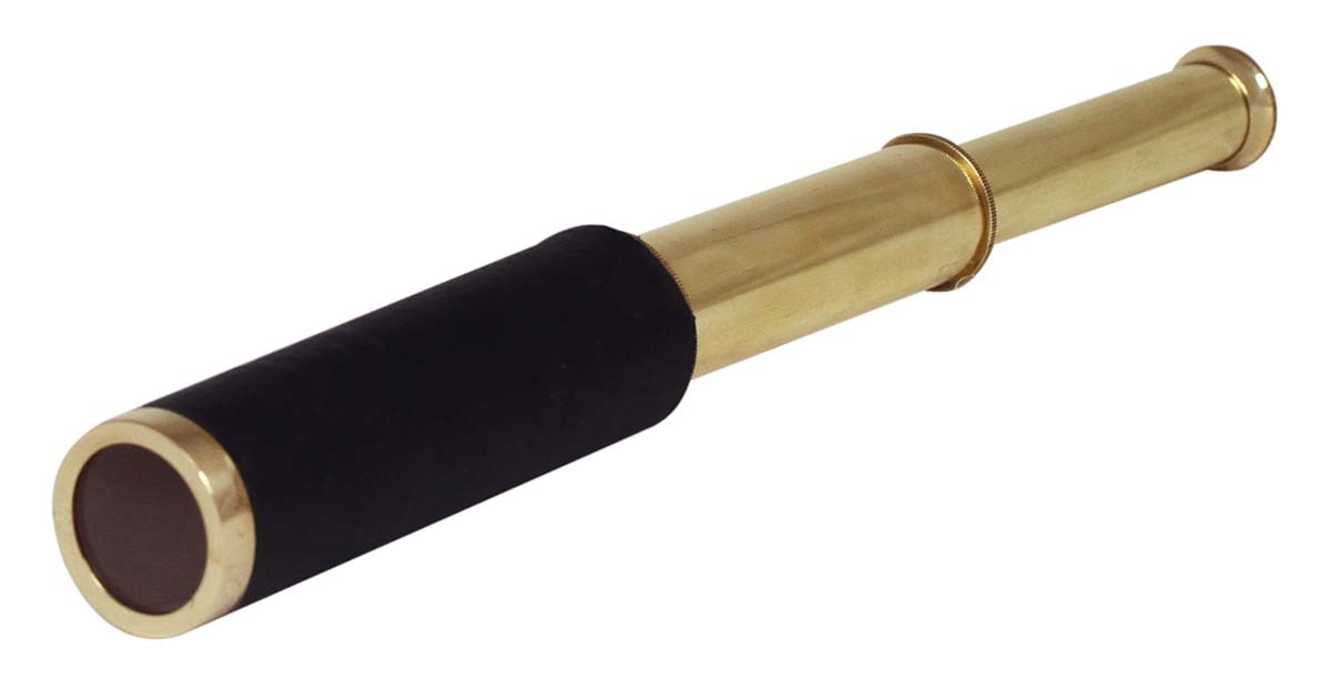 12” Sailor Boat Golden & Black Telescope in Brass - Nautical Devices / Antique-Look Collectibles / Gifts from India - Buy in Bulk Wholesale