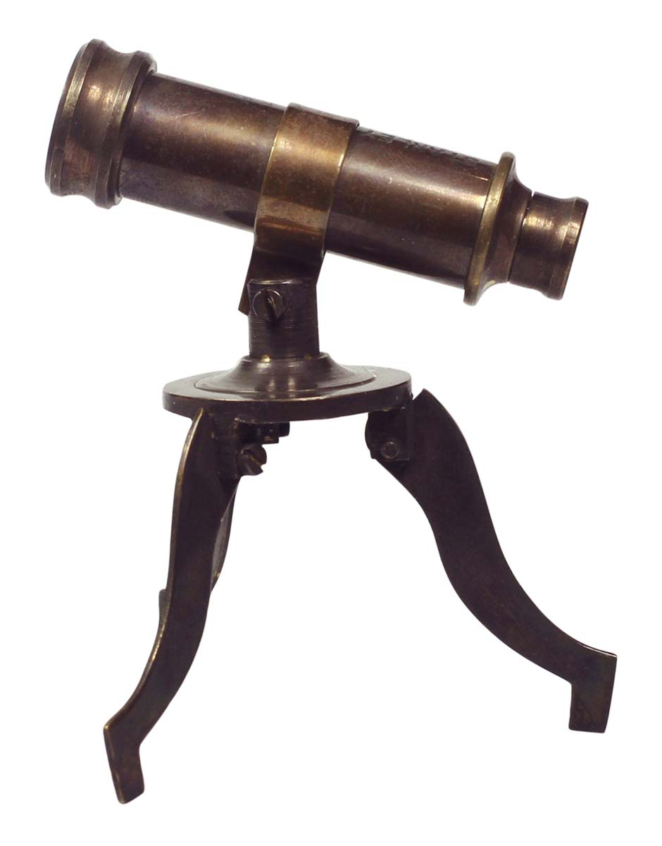 3” Sailor Boat Telescope with Stand in Brass - Nautical Devices / Antique-Look Collectibles / Gifts from India - Buy in Bulk Wholesale