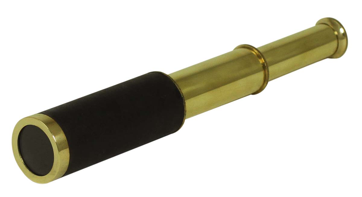 9” Sailor Boat Golden & Black Telescope with Stand in Brass - Nautical Devices / Antique-Look Collectibles / Gifts from India - Buy in Bulk Wholesale