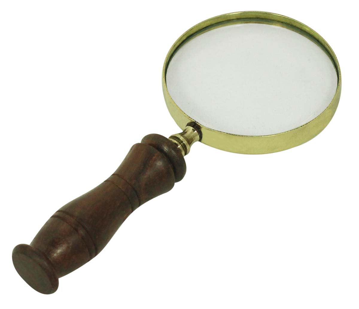 6” Magnifying Glass / Lens in Brass – Handheld Magnifier / Nautical Device / Antique-Look Collectibles / Gifts from India - Buy in Bulk Wholesale