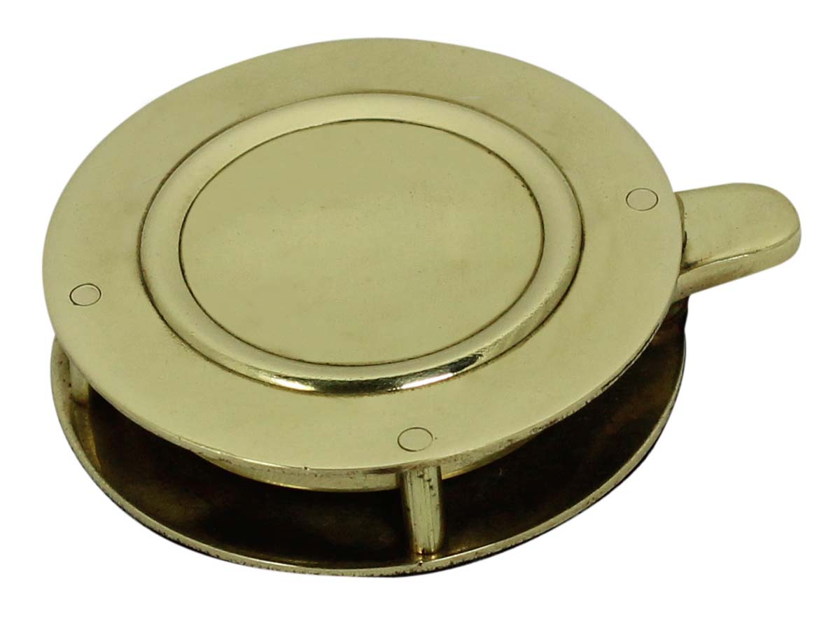 1.5” Sliding Magnifying Glass / Lens in Golden Brass – Handheld Magnifier / Nautical Device / Vintage-Look Collectibles / Gifts from India - Buy in Bulk Wholesale