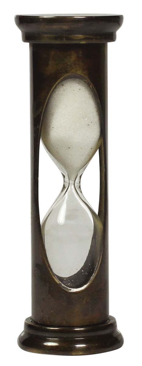 1 Minute Hourglass / Sand Timer in Brass – 3.1” Nautical Device with White Sand – Antique-Look Collectibles / Gifts from India - Buy in Bulk Wholesale