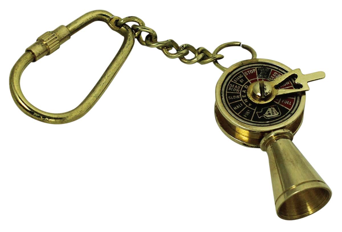 Buy in Bulk Wholesale Telegraph Key Chain in Brass 4.5 Inch - Nautical Souvenirs/Gifts/Collectibles from India