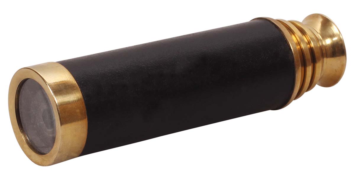 Buy Telescopes in Bulk – Decorative 10.5” Telescope – Brass & Leather – Black & Golden Color Finish – Nautical Décor 