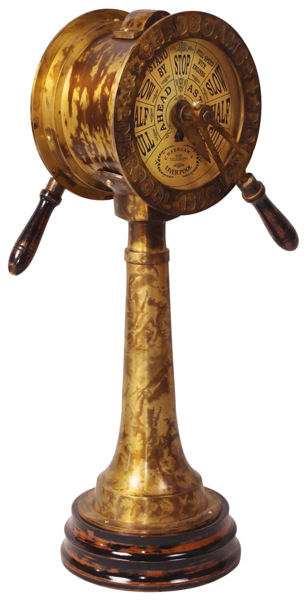 Ship Telegraphs for Sale in Bulk – Decorative Ship Telegraph – Antique Brass Finish – Aluminum & Wood – Wholesale Nautical Devices