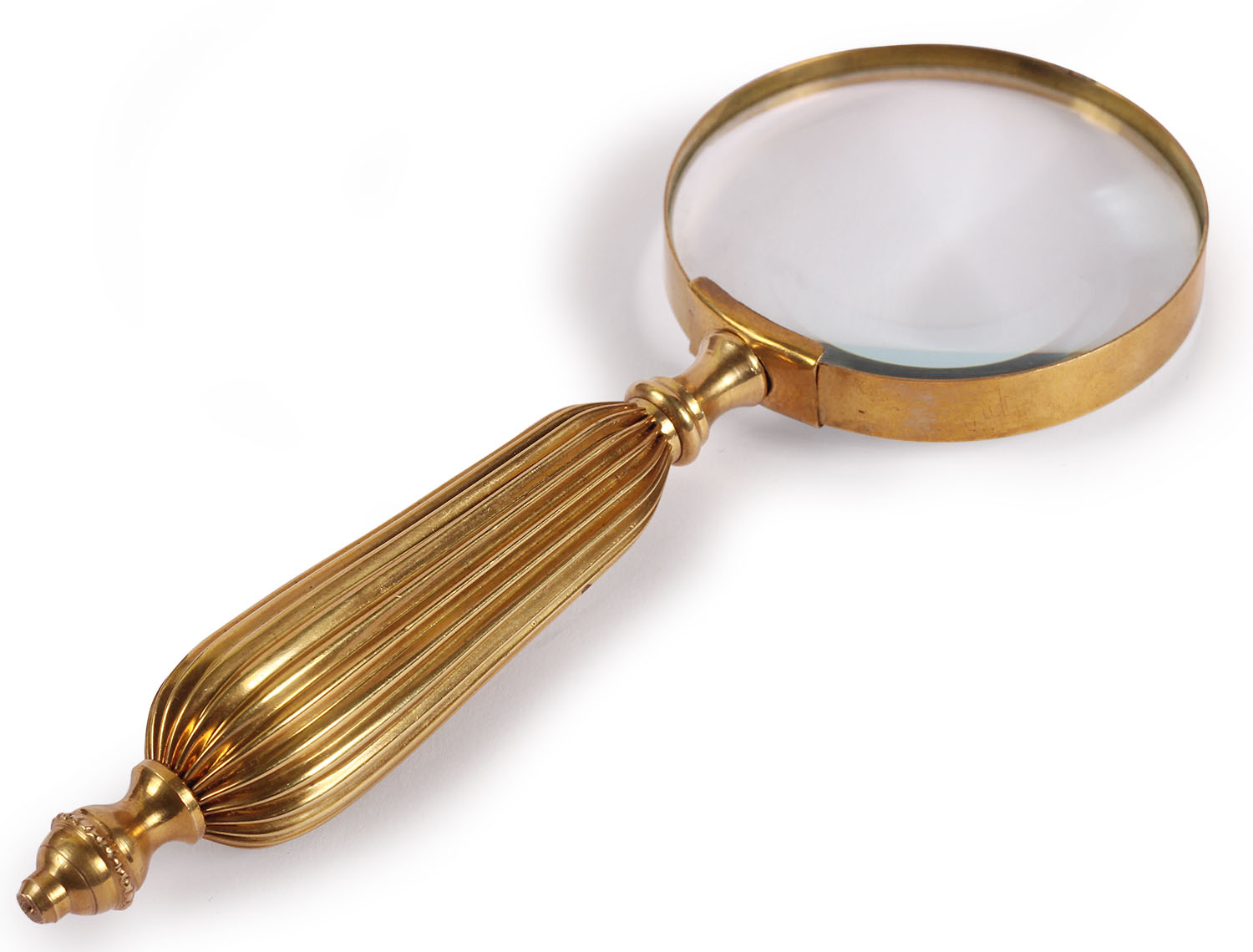 ArtistryBazaar 8” L Nautical Functional Magnifying Glass – Golden Tone Brass Vintage Look Replica Handheld Magnifying Glass For Reading - Great Corporate & Personal Gifts