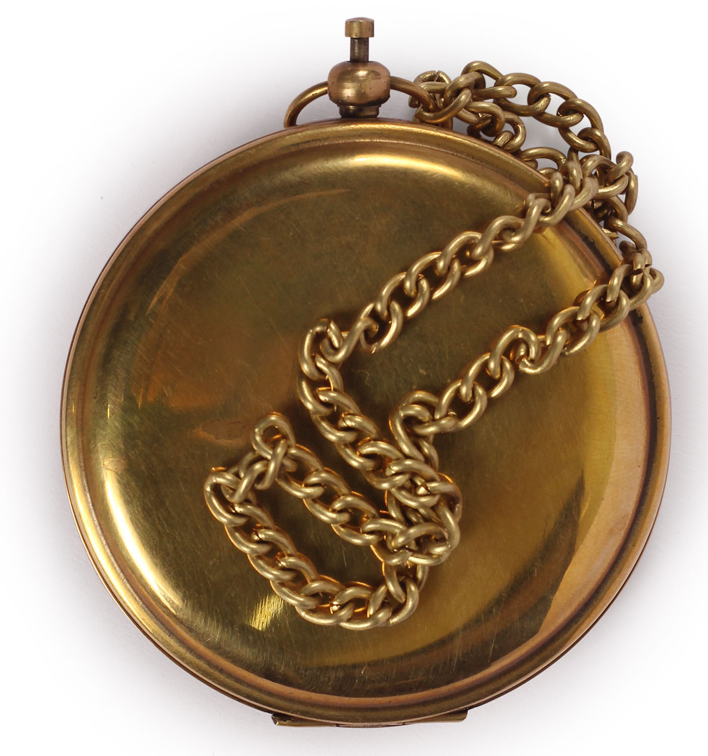 ArtistryBazaar 2.5” D Small Round Nautical Brass Compass Device – Push Open Compass With Chain – Maritime Antique Vintage Look Replica Marine Collectible – Handy Pocket Size Compass - Great Corporate & Personal Gifts