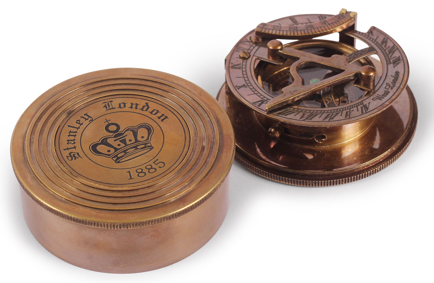 ArtistryBazaar 2.8” D Small Round Nautical Brass Sundial Compass Device – Two Part
Unscrew Compass Engraved – Maritime Antique Vintage Look Replica Marine Collectible –
Handy Pocket Size Compass - Great Corporate &amp; Personal Gifts