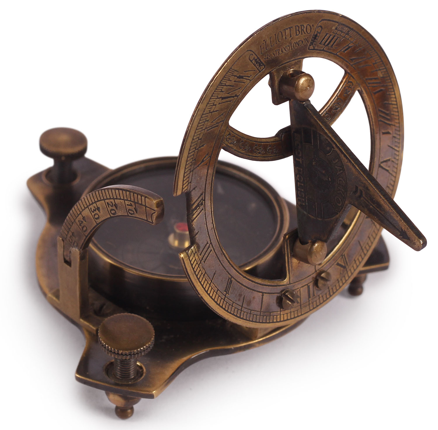 ArtistryBazaar Small Round Nautical Brass Sundial Compass Device - Engraved – Maritime
Antique Vintage Look Replica Marine Collectible – Handy Pocket Size Compass - Great
Corporate &amp; Personal Gifts