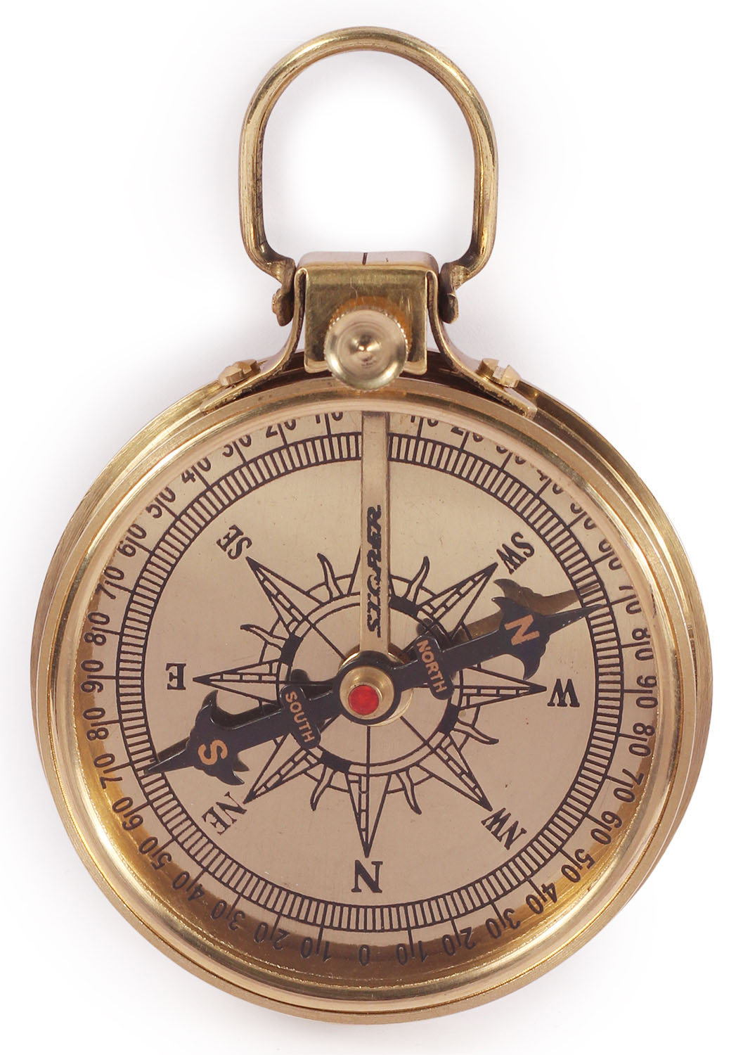 ArtistryBazaar 3.2” D Small Round Nautical Brass Compass Device – Glass Display With
Loop – Golden Tone Finish – Maritime Antique Vintage Look Replica Marine Collectible –
Handy Pocket Size Compass - Great Corporate &amp; Personal Gifts