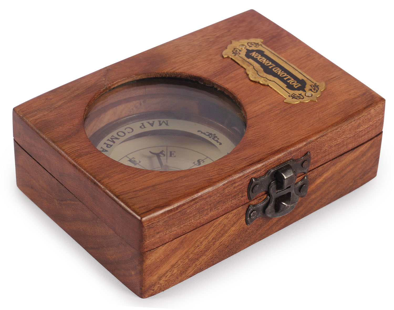 ArtistryBazaar 3” D Small Round Nautical Brass Compass Device With Chain &amp; Wooden
Box – Maritime Antique Vintage Look Replica Marine Collectible – Handy Pocket Size
Compass - Great Corporate &amp; Personal Gifts