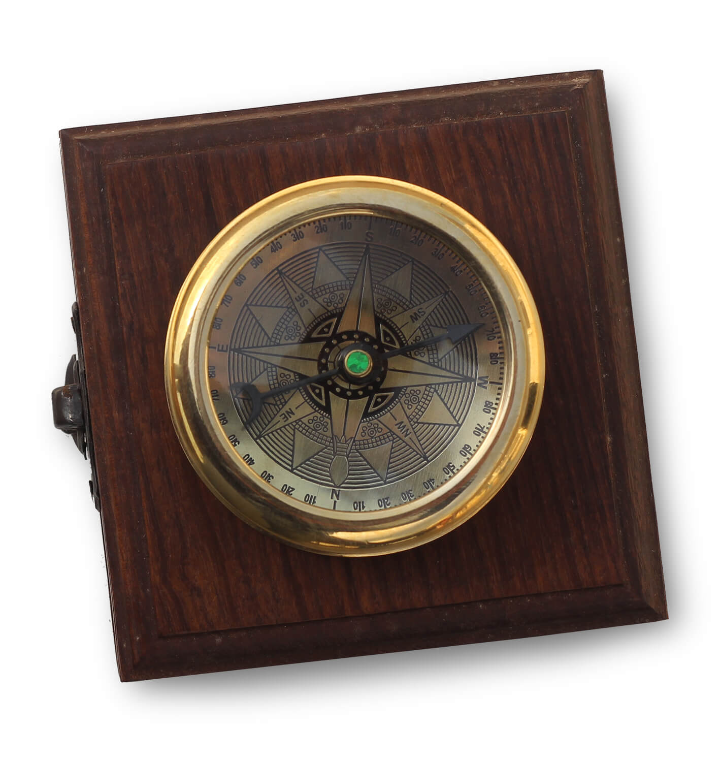 ArtistryBazaar World of Vintage Antique Finish Brass Compass in Wooden Box