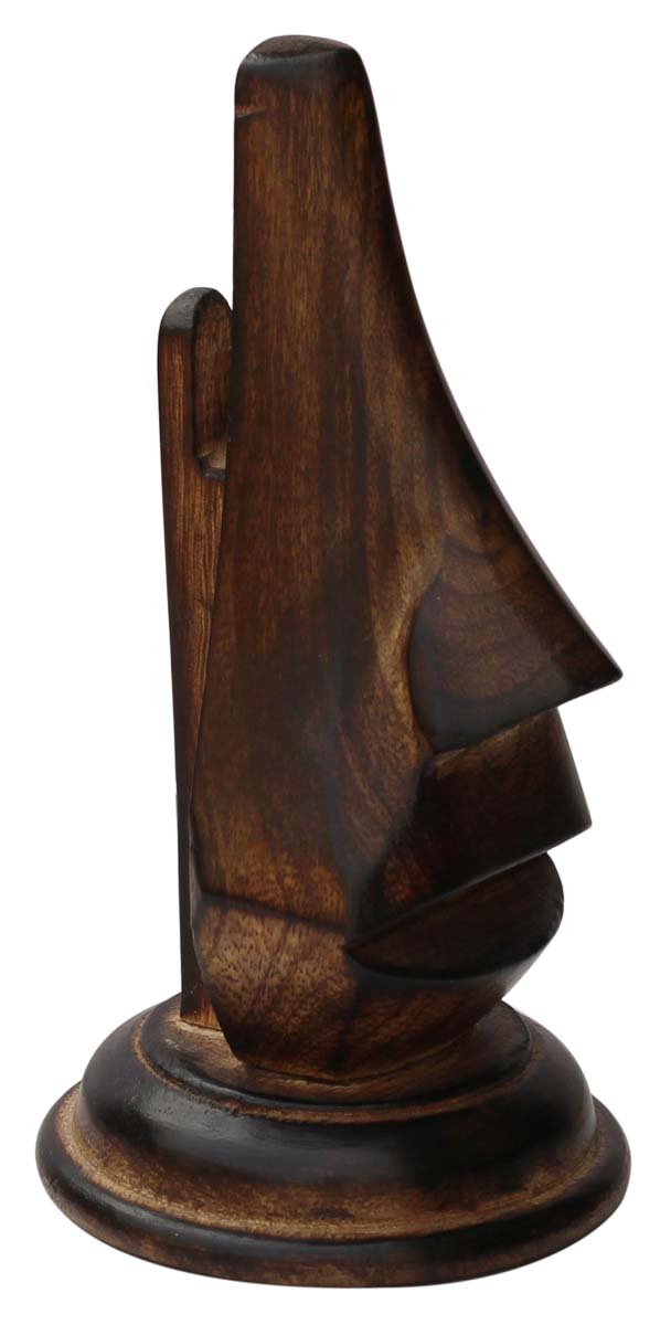 Witty Wooden Nose Eyeglass Holder / Spectacle Display Stand - Burnished Finish Mango Wood - Desktop Accessories & Supplies - Buy in Bulk Wholesale
