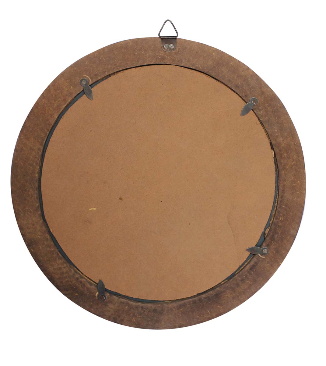 Wholesale Round Wall Mirror in Bulk - Handmade Decorative 11.6” Mirror in MDF (Compressed Wood) with Mirror Work - Wall & Home Decor Furnishings