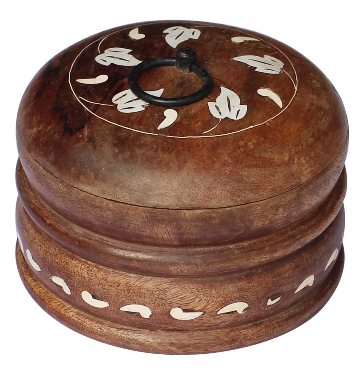 Bulk Wholesale Handmade Mango-Wood Jewelry Box / Keepsake Box with Decorative Traditional Pattern – Antique-Look Storage Boxes