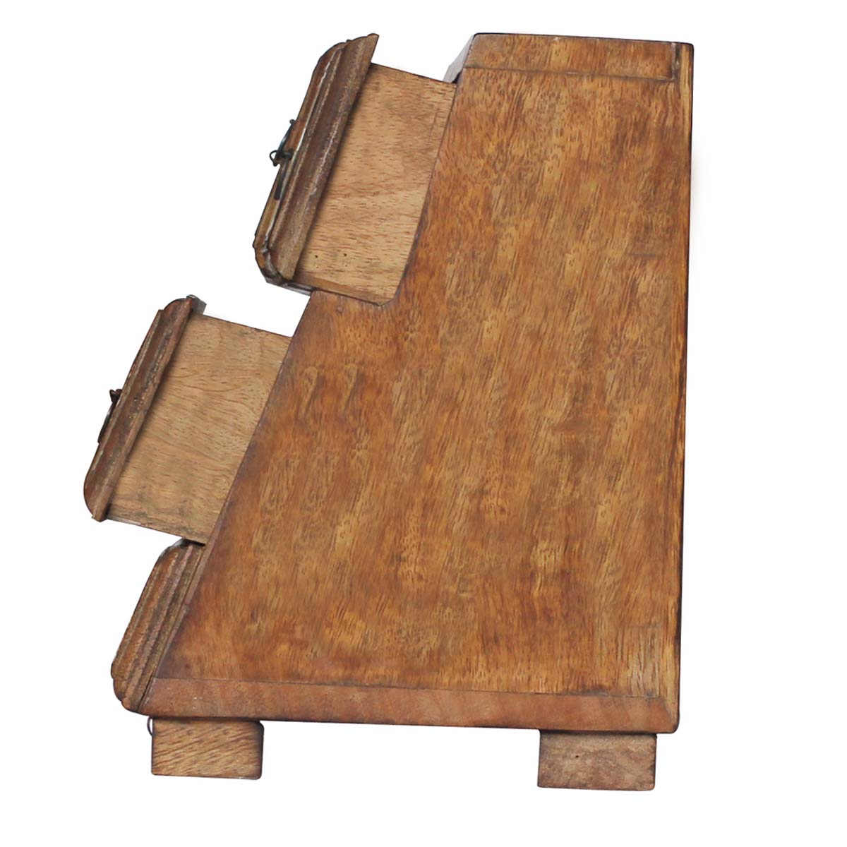 Bulk Buy 8” Wooden Jewelry Box - Wholesale Handmade Jewelry Box/Trinket Box with Multiple Drawers & Colorful Prints from India