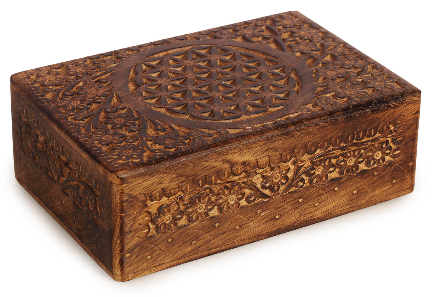 Artistry Bazaar Celtic Family jewelry Box  9" L X 5.5" W X 2.5" H Trinket Memory Box for Ring Bracelet Watch makeup Necklace Earring and Accessories women and girls