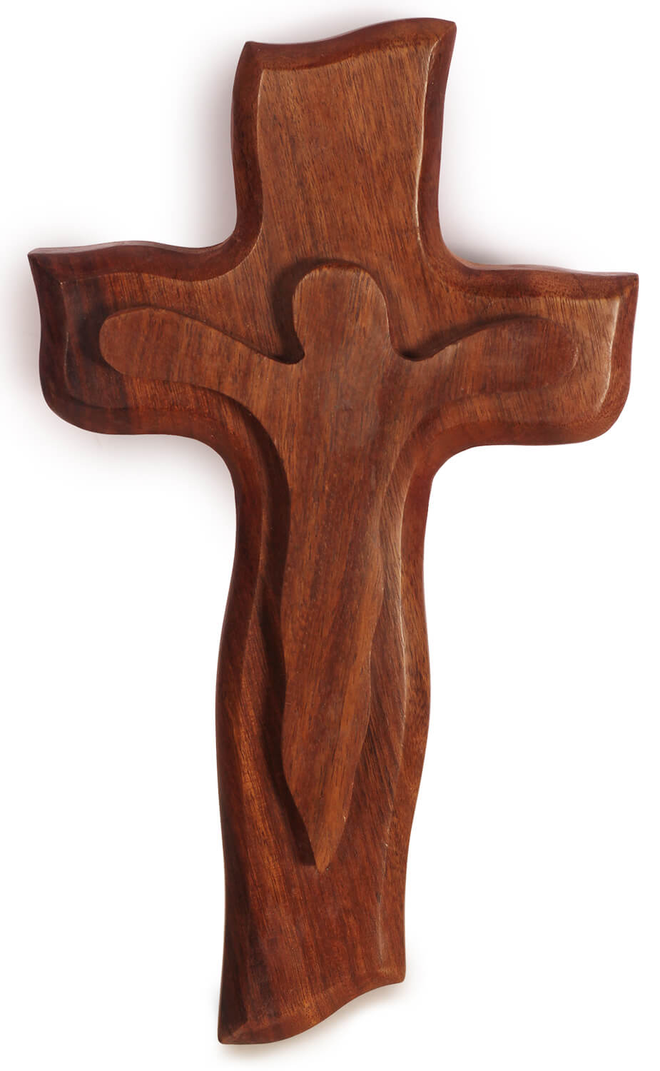 Artistry Bazaar 6"L X  1.5" W X 10" H Cross with mother mary designmade with sheesham wood jesus Christ Cross - Wooden Crucifix for Wall, Christian Statues, Christmas Gifts,Church Decoration 