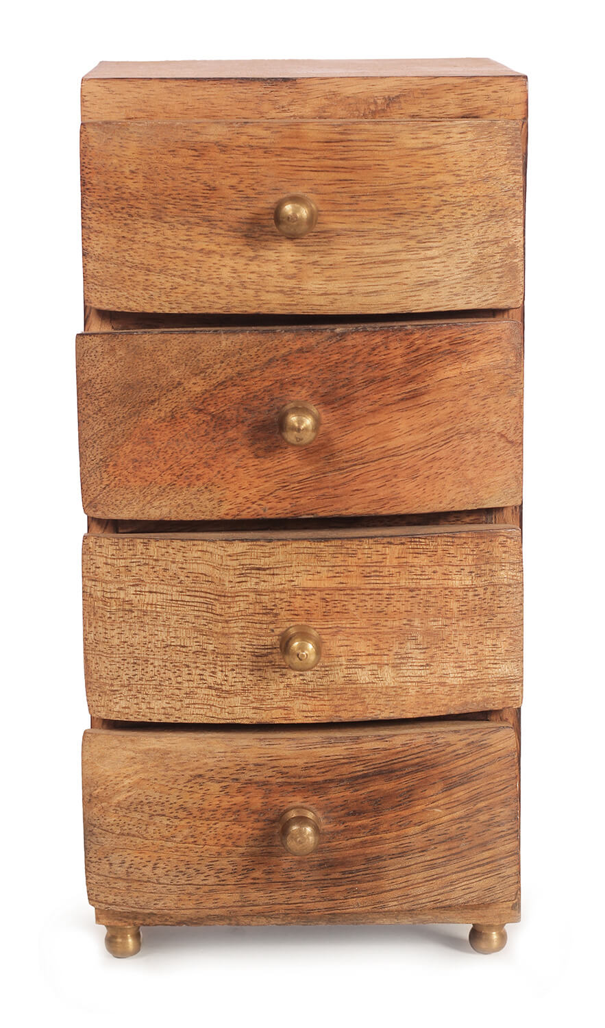 ArtistryBazaar 8"HX 4" wooden handmade small fancy four drawer jewellery multipurpose box  organizer for home office gift décor