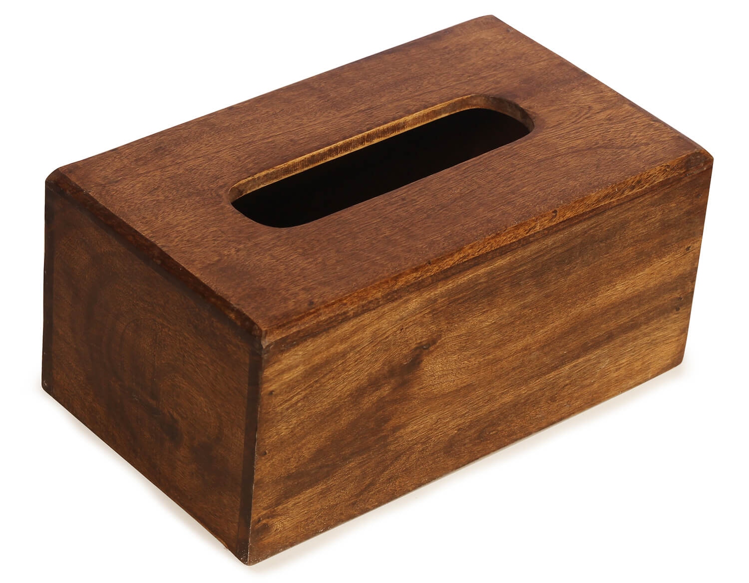 ArtistryBazaar 5"Hx 6"W handmade wooden  rectangle tissue holder box for home kitchen office returant 