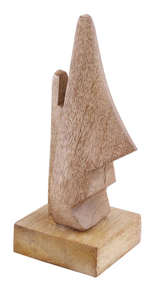 Bulk Wholesale Nose Eyeglass Holder in Mango-Wood – 6.4” Hand-Crafted Spectacle Holder in Big Nose Shape – Funny Home / Office Essentials from India
