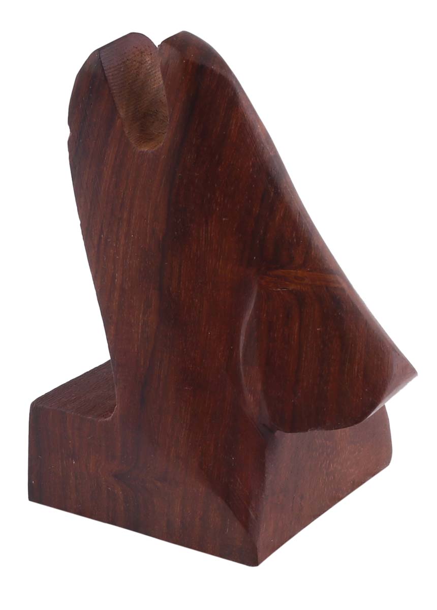 Bulk Wholesale Nose Eyeglass Holder in Mango-Wood – 4” Hand-Crafted Spectacle Holder in Dark-Brown Color – Home / Office / Desk Essentials – Funny Gifts from India