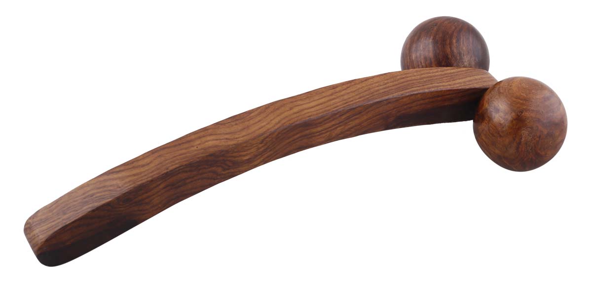 Bulk Wholesale Hand Massage Roller in Wood – 10” Handcrafted Wheel Massager for Back, Legs, Spine – Relaxing Massage Tools from India