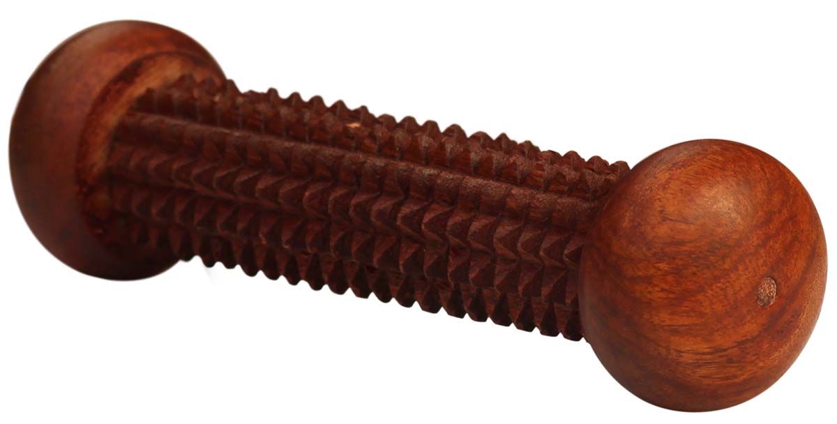 Bulk Wholesale Massage Roller in Haldo-Wood – 6.4” Handcrafted Acupressure Massager for Hands and Feet– Relaxing Massage Tools from India