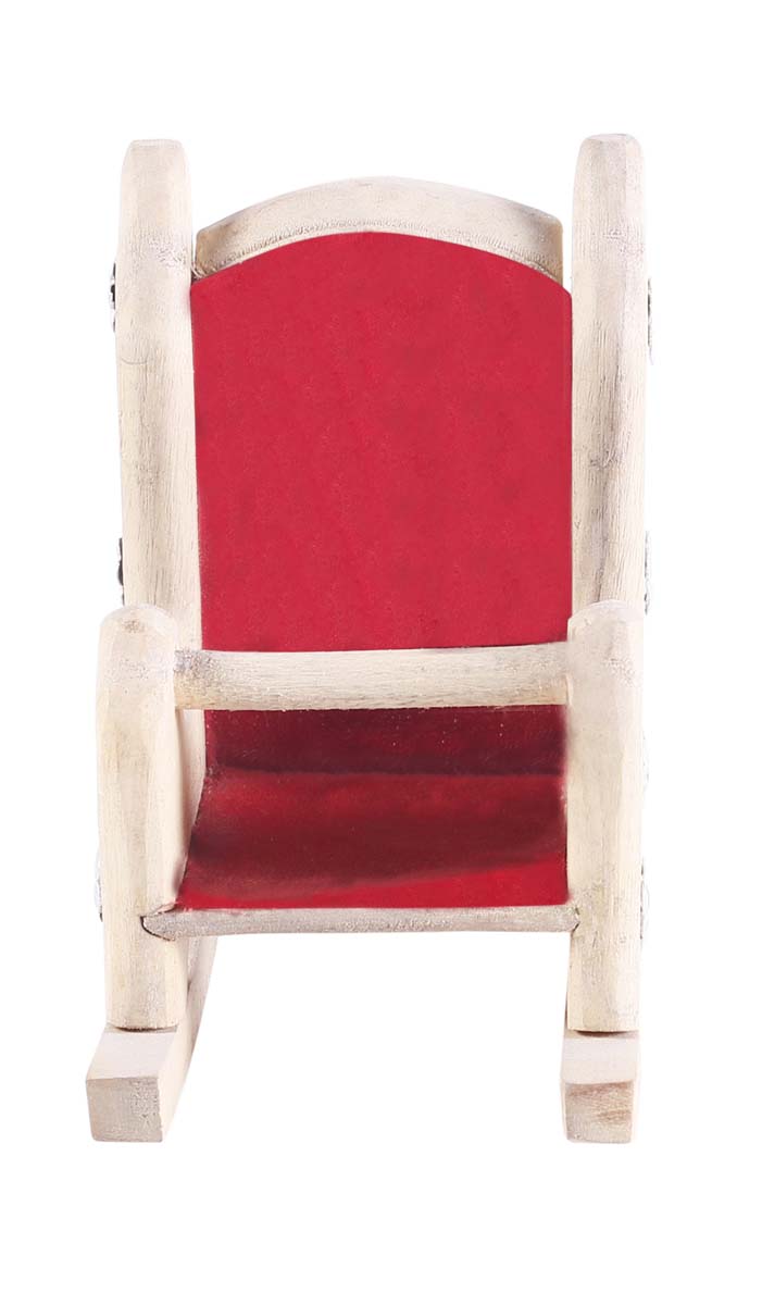 Bulk Wholesale Mobile Holder in Wood – 4” Handcrafted Chair-Shaped Mobile Stand with Red Velvet Lining – Unique Home Décor / Essentials from India