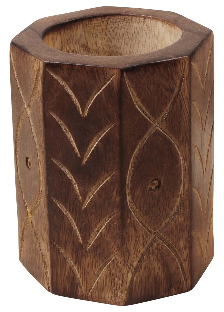 Handmade Wooden Pen Stand / Holder – Polygon Shaped – Desk Accessories – Office Supplies 