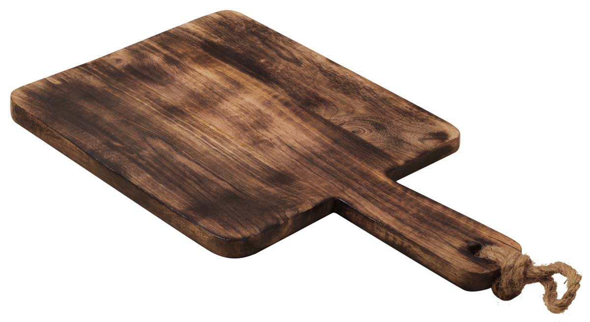 Rectangle Shaped Chopping Board with Handle – Hand-Carved in Mango Wood – Eco-Friendly Cutting Boards – Kitchen Accessories – Home Décor 