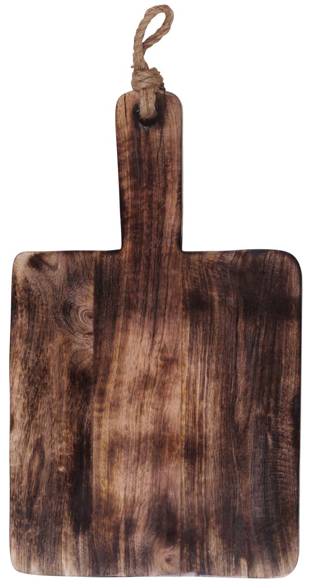 Rectangle Shaped Chopping Board with Handle – Hand-Carved in Mango Wood – Eco-Friendly Cutting Boards – Kitchen Accessories – Home Décor 