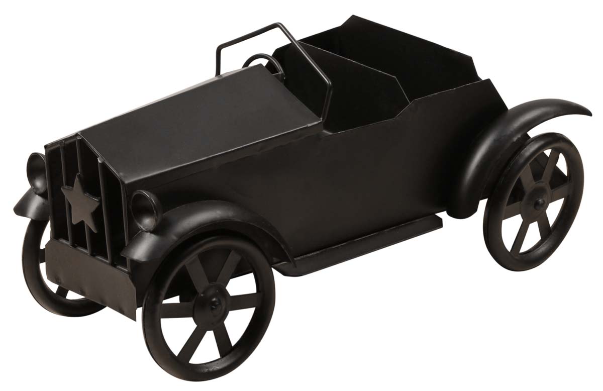 Miniature Model of a Vintage / Classic Car – Cast in Iron – Hand-Painted in Black – Interior Decorating Items –Home / Office Décor 