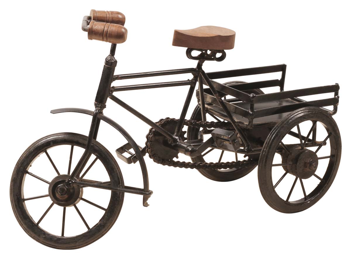 Miniature Model of a Pedal Cart – Cast in Iron – Hand-Painted in Black – Interior Decorating Items –Home / Office Décor 