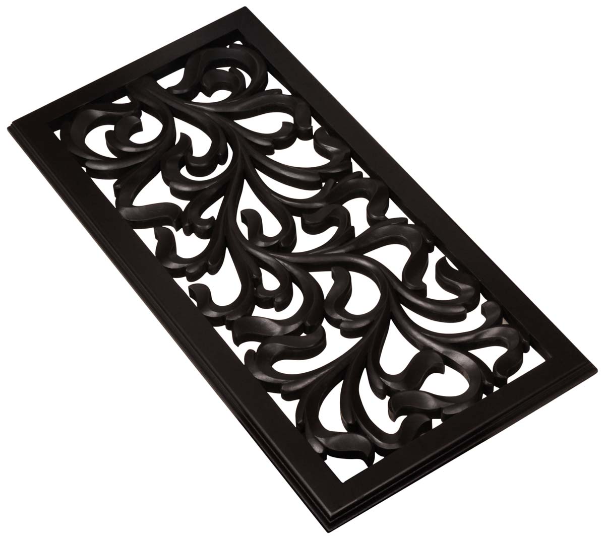Handmade Black Wall Hanging in MDF – Rectangle-Shaped – Abstract Patterning – Wall Decorating Items – Home / Office Décor