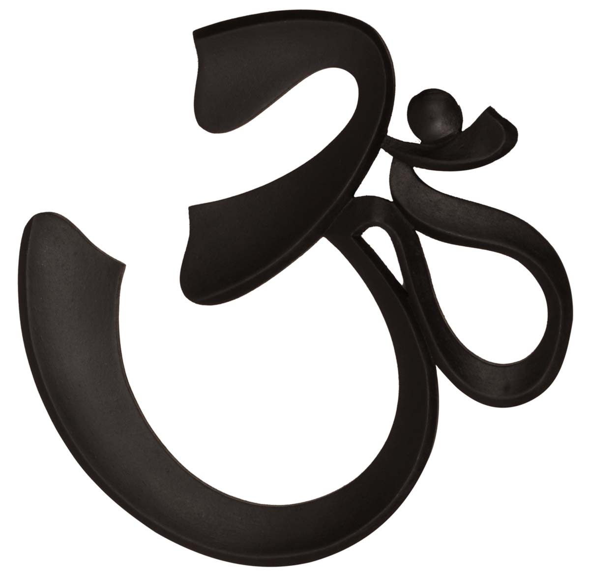 9.5” Handmade Wall Hanging Om Motif in MDF – Black Color – Wall Decorating Item – Religious Gifts – Home / Office Décor 