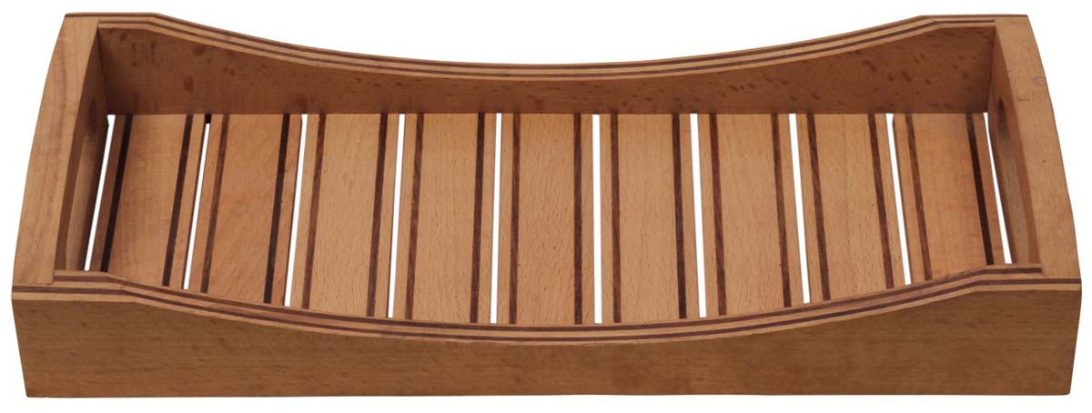 Handmade Wooden Catchall Tray with Handles – Rectangle Shaped – Brown Color Finish – Holders & Organizers – Home Décor