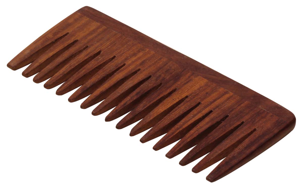 Wooden Comb – Dark Brown – Hand-Carved from Wood or Indian Wood – Vanity Accessories 
