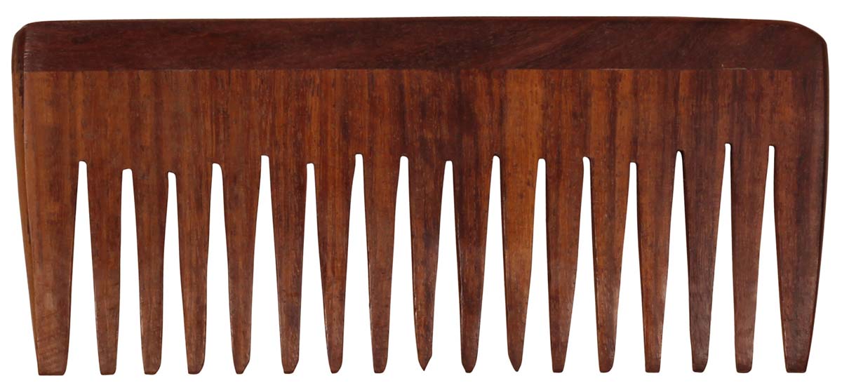 Wooden Comb – Dark Brown – Hand-Carved from Wood or Indian Wood – Vanity Accessories 
