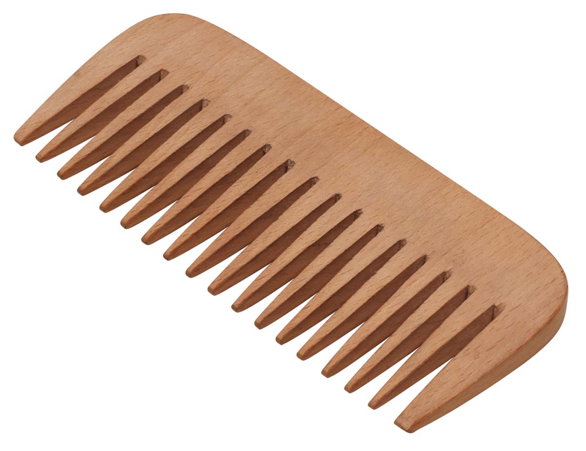 Wooden Comb – Light Brown – Hand-Carved from Wood or Indian Wood – Vanity Accessories 